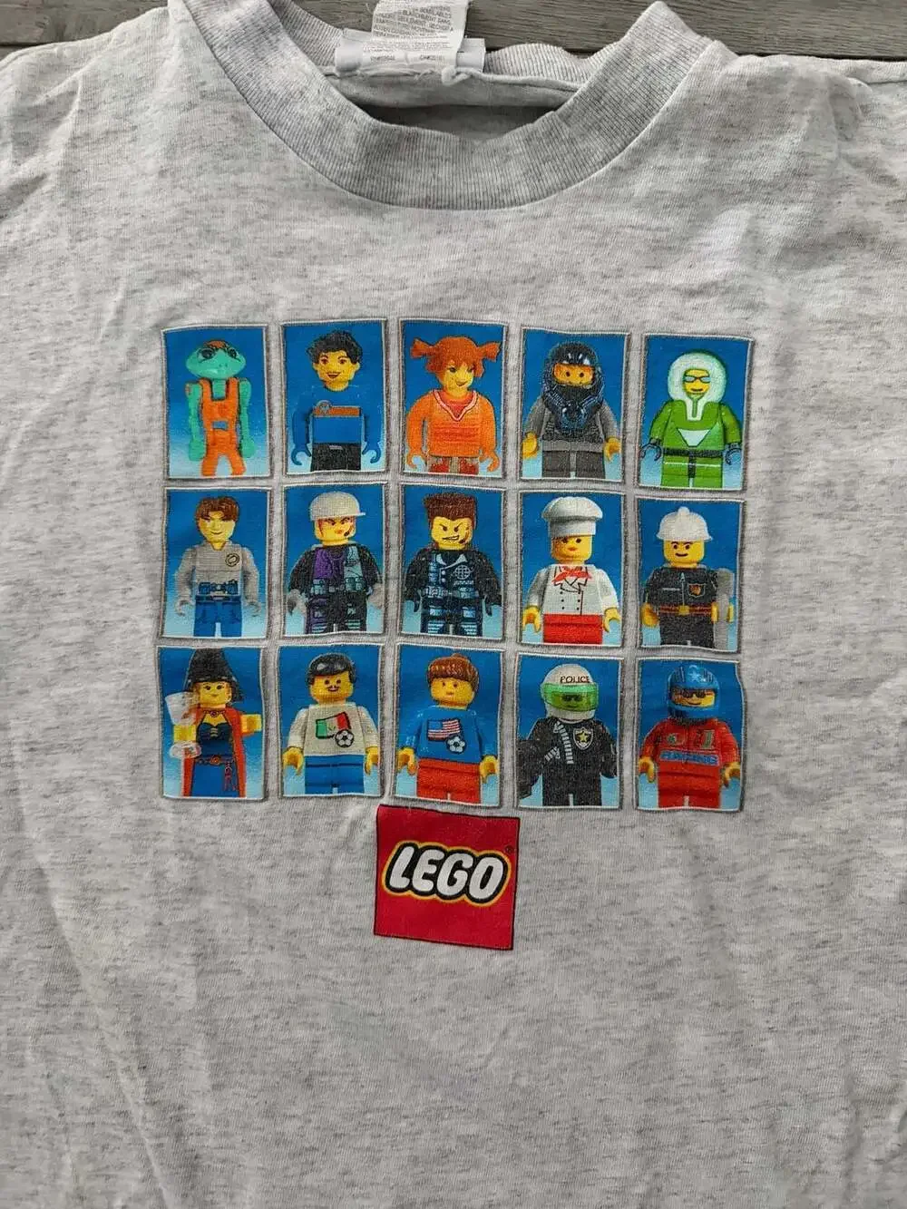 Vintage 1999 Legoland Collection Lego Minifigure Graphic T-Shirt Size 14/16